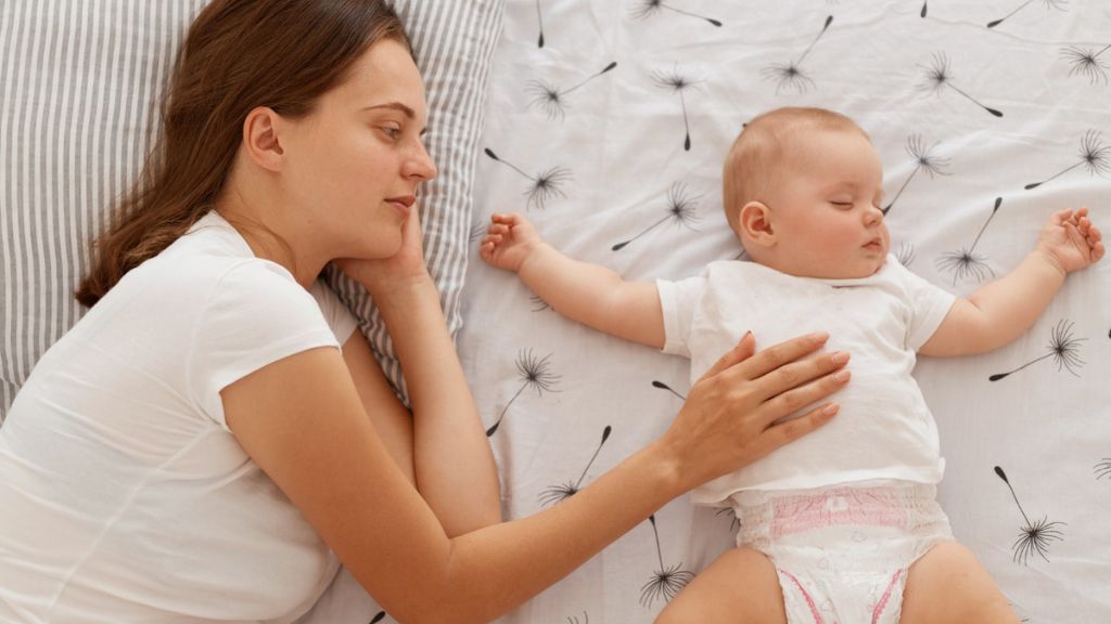Woman experiencing common baby blues symptoms after childbirth
